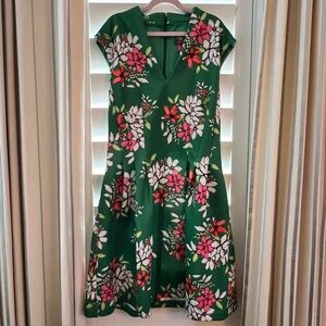 Floral Green Dress